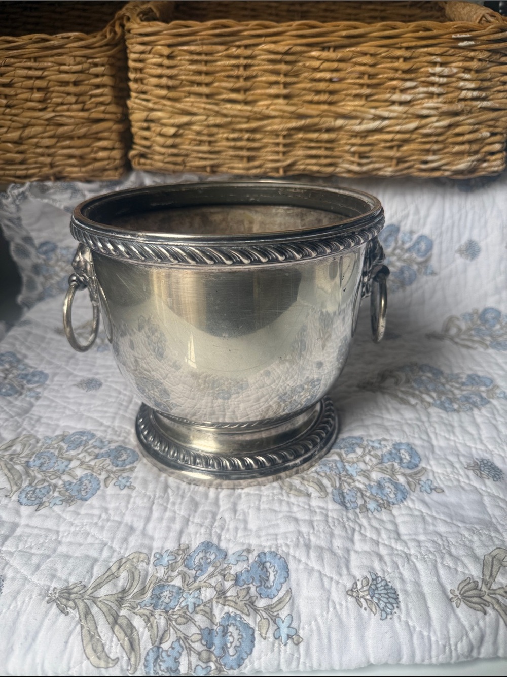 Roole silver. Co Champagne Bucket with Ring Handles